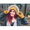 image:imageFunky Junque Womens Beanie amp Touchscreen Gloves Set  Soft 100 Acrylic Knit Winter Hat and Gloves Cozy Cold Weather GiftIndi Pink