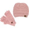 image:imageFunky Junque Womens Beanie amp Touchscreen Gloves Set  Soft 100 Acrylic Knit Winter Hat and Gloves Cozy Cold Weather GiftIndi Pink