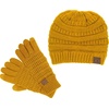image:imageFunky Junque Womens Beanie amp Touchscreen Gloves Set  Soft 100 Acrylic Knit Winter Hat and Gloves Cozy Cold Weather GiftMustard