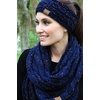 image:imageFunky Junque Womens Headwrap amp Infinity Scarf Set  Soft Knit Winter Accessories Trendy Cold Weather Gifts for WomenA Confetti Oatmeal Design