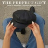 image:imageFunky Junque Womens Newsboy Cabbie Cap Vintage Baker Boy HatFaux Leather  Black