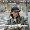 image:imageFunky Junque Womens Newsboy Cabbie Cap Vintage Baker Boy HatFaux Leather  Black