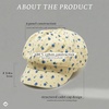 image:imageFunky Junque Womens Newsboy Cabbie Cap Vintage Baker Boy HatMini Floral  Beige