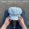 image:imageFunky Junque Womens Newsboy Cabbie Cap Vintage Baker Boy HatPolka Dots  Dusty Blue