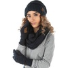 image:imageFunky Junque Hat Scarf Glove Set for Women  Matching Winter Set with Oversized Slouchy Beanie Infinity Scarf amp Cozy GlovesNavy