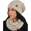 image:imageFunky Junque Slouchy Beanie amp Infinity Scarf Gift Set  Matching Winter Accessories Sets for Women Oversized Hat and ScarvesOatmeal Confetti