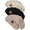 3 Pack - Black  Beige  Confetti Oatmeal