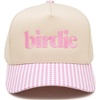 image:imageFunky Junque Trucker Snapback HatBirdie  Gingham Pink  WhiteBeige