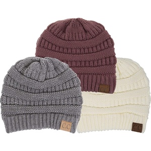 image:imageFunky Junque Skull Cap Beanie for Women  Womens Winter Hat Knit Slouch Style Warm Soft Unisex Cold Weather Mens Beanies3 Pack Ivory  Coco Berry  Heather Grey
