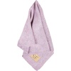 image:imageSoft Baby Blanket  Ribbed Knit  IvoryDiagonal Basketweave Pattern  Lavender