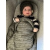 image:imageSoft Baby Blanket  Ribbed Knit  IvoryRibbed Knit  Heather Grey
