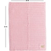 image:imageSoft Baby Blanket  Ribbed Knit  IvoryRibbed Knit  Pale Pink
