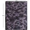image:imageSoft Baby Blanket  Ribbed Knit  IvoryTie Dye  Dark GreyLt Grey