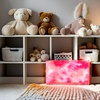 image:imageSoft Baby Blanket  Ribbed Knit  IvoryTie Dye  FuchsiaPink