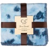 image:imageSoft Baby Blanket  Ribbed Knit  IvoryTie Dye  NavyPale Blue