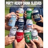 image:imageAdult Can Cooler Sleeve 12 oz Insulated Beer Holder  Boat Water10 Pack  Golf Bundle