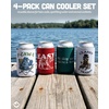 image:imageAdult Can Cooler Sleeve 12 oz Insulated Beer Holder  Boat Water4 Pack  Classy  Trashy  Easy Tiger  Fcawf  My Dog Said Youre a Hoe