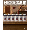 image:imageAdult Can Cooler Sleeve 12 oz Insulated Beer Holder  Boat Water6 Pack  Killer Nite  White