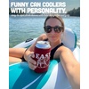 image:imageAdult Can Cooler Sleeve 12 oz Insulated Beer Holder  Boat WaterEasy Tiger  Red