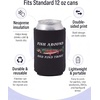 image:imageAdult Can Cooler Sleeve 12 oz Insulated Beer Holder  Boat WaterFish Around And Find Trout  Black