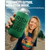 image:imageAdult Can Cooler Sleeve 12 oz Insulated Beer Holder  Boat WaterIrish Goodbye Expert  Green