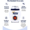 image:imageAdult Can Cooler Sleeve 12 oz Insulated Beer Holder  Boat WaterKiller Nite  White