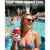image:imageAdult Can Cooler Sleeve 12 oz Insulated Beer Holder  Boat WaterLong Live Cowgirls  RedWhite
