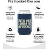 image:imageAdult Can Cooler Sleeve 12 oz Insulated Beer Holder  Boat WaterOver Par  Under The Influence  Navy