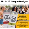 image:imageSlim Can Cooler  Tipsy by Noon  10 PackAint No Laws  10 pk  Bach Party Set