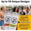 image:imageSlim Can Cooler  Tipsy by Noon  10 PackAint No Laws  12 pk  Bach Party Set