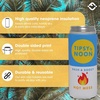 image:imageSlim Can Cooler  Tipsy by Noon  10 PackHot Mess  Orange