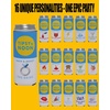 image:imageSlim Can Cooler  Tipsy by Noon  10 PackTipsy by Noon  16 pk  Bach Party Set