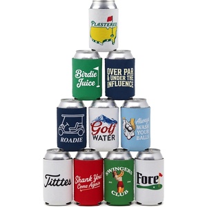 image:imageAdult Can Cooler Sleeve 12 oz Insulated Beer Holder  Boat Water10 Pack  Golf Bundle