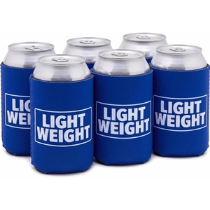 image:imageAdult Can Cooler Sleeve 12 oz Insulated Beer Holder  Boat Water6 Pack  Light Weight  Blue