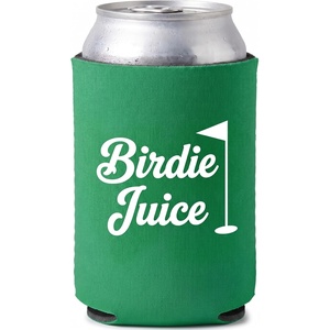 image:imageAdult Can Cooler Sleeve 12 oz Insulated Beer Holder  Boat WaterBirdie Juice  Green