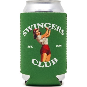 image:imageAdult Can Cooler Sleeve 12 oz Insulated Beer Holder  Boat WaterSwingers Club  Green
