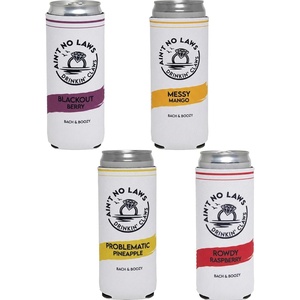 image:imageSlim Can Cooler  Tipsy by Noon  10 PackAint No Laws  4 pk  Bach Party Set