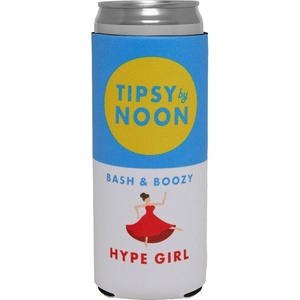 image:imageSlim Can Cooler  Tipsy by Noon  10 PackHype Girl  Red