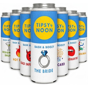 image:imageSlim Can Cooler  Tipsy by Noon  10 PackTipsy by Noon  7 pk  Bach Party Set