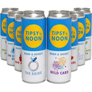 image:imageSlim Can Cooler  Tipsy by Noon  10 PackTipsy by Noon  8 pk  Bach Party Set