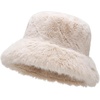 image:imageFunky Junque Fuzzy Furry Winter Bucket Hats for Women Warm Faux Fur CapBeige