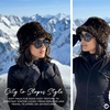 image:imageFunky Junque Fuzzy Furry Winter Bucket Hats for Women Warm Faux Fur CapLeopard  Brown