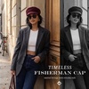 image:imageFunky Junque Greek Fisherman Newsboy Cap Cotton Captains Bakerboy HatWool  Burgundy