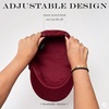 image:imageFunky Junque Greek Fisherman Newsboy Cap Cotton Captains Bakerboy HatWool  Burgundy