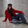 image:imageFunky Junque Greek Fisherman Newsboy Cap Cotton Captains Bakerboy HatWool  Charcoal