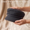 image:imageFunky Junque Greek Fisherman Newsboy Cap Cotton Captains Bakerboy HatWool  Charcoal