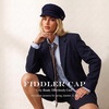 image:imageFunky Junque Greek Fisherman Newsboy Cap Cotton Captains Bakerboy HatWool  Navy