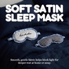 image:imageSatin Sleep Mask  Go Ask Your Dad  Mint2 Pack  Blue Gingham  Leave Me Alone  Lt Blue