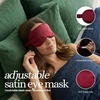 image:imageSatin Sleep Mask  Go Ask Your Dad  MintBurgundy