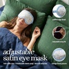 image:imageSatin Sleep Mask  Go Ask Your Dad  MintFloral Print  Blue